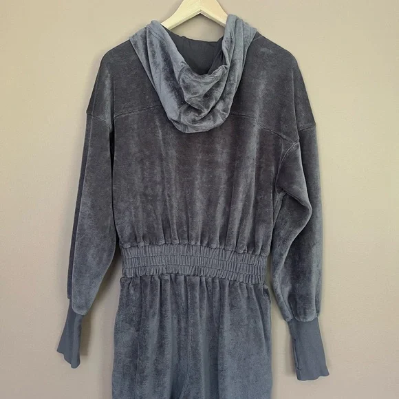 {FP Movement} Training Day Velour Jumpsuit in Grey - Womens XS - Picture 7 of 10